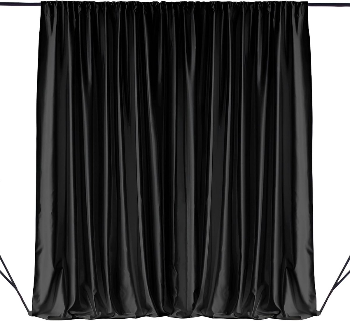 Fotografie Achtergrond Zwart Polyester Anti-rimpel Wasbaar voor Studiofilms