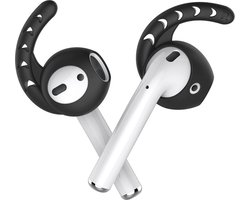 KELERINO. Earhooks / earhoox / oorhaken geschikt voor Airpods 1 & 2 - Zwart
