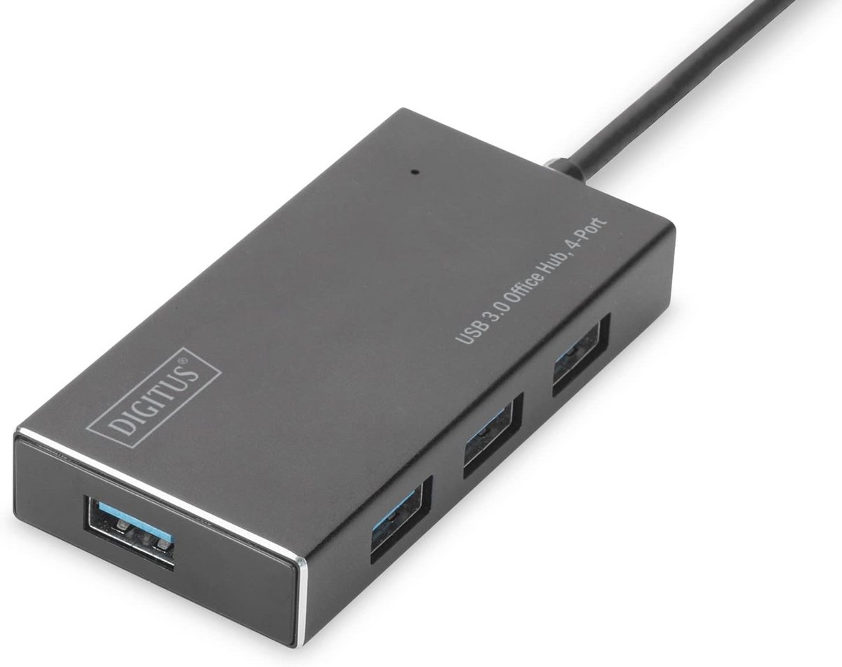 USB 3.0 Hub met 4 Poorten - Snelle Gegevensoverdracht tot 5 Gbps - Aluminium Behuizing