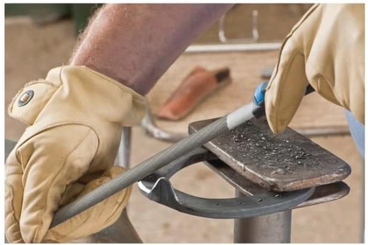 Halfronde Punt Werkplaatsvijl 150 mm met Ergonomisch Heft - Universeel Gebruik voor Oppervlaktebewerking