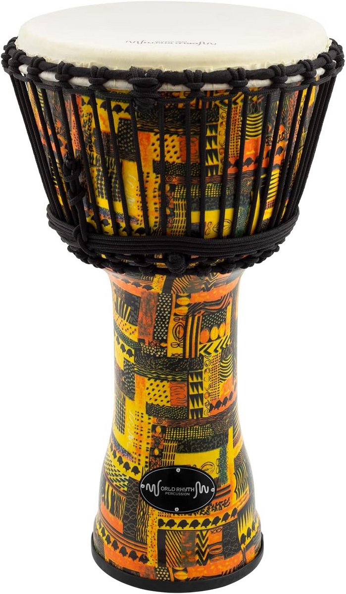 Djembe-trommel 25 cm Geitenleer en PVC - Oranje