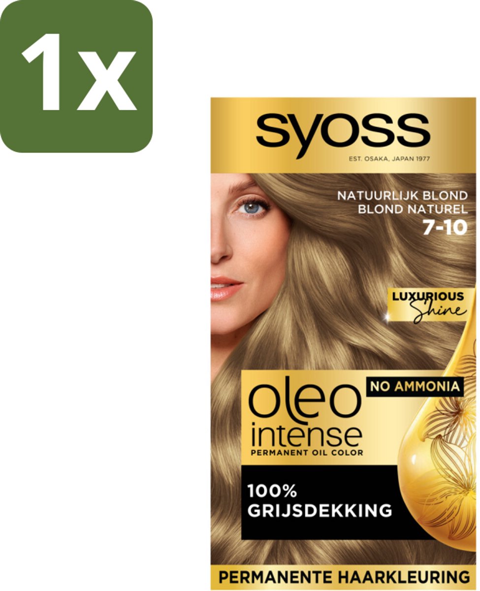 Syoss Oleo Intense - Haarverf - 7-10 - Natuurlijk Blond - 115ml
