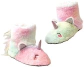 Unicorn sloffen - pantoffels - regenboog - pluche - maat 33/34