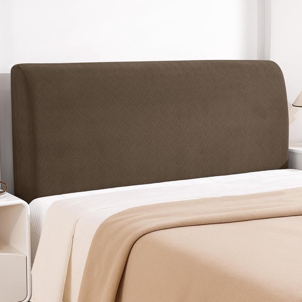 Hoofdbordhoes Bed - Beschermhoes Hoofdeinde - Slaapkamer Decoratie - Volledige Bescherming - 150 cm - Bruin