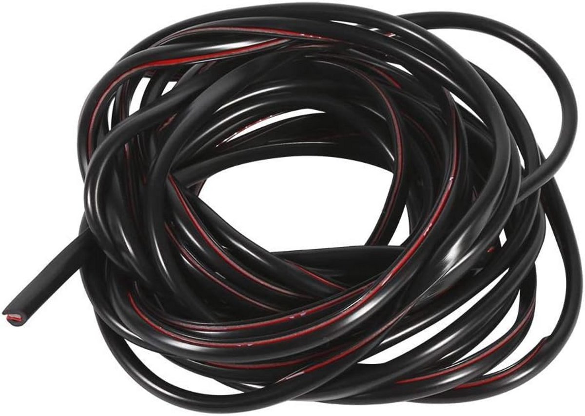 Auto Deur Rand Protector - Rubber Strip Trim Guard 5M Zwart