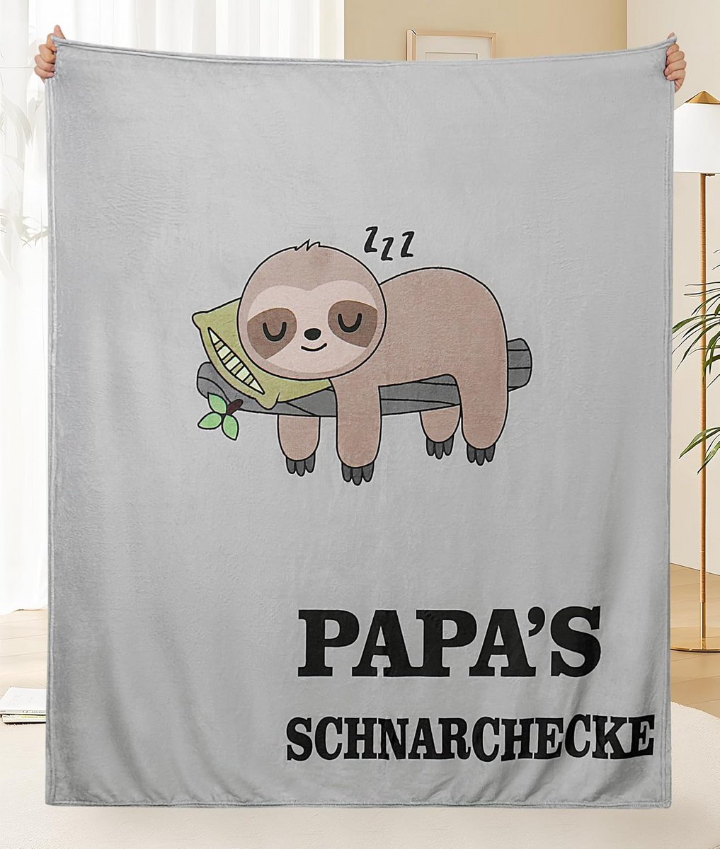 Knuffeldeken voor Papa - Luiaarddeken Voor Vaderdag en Verjaardag - 130 x 150 cm