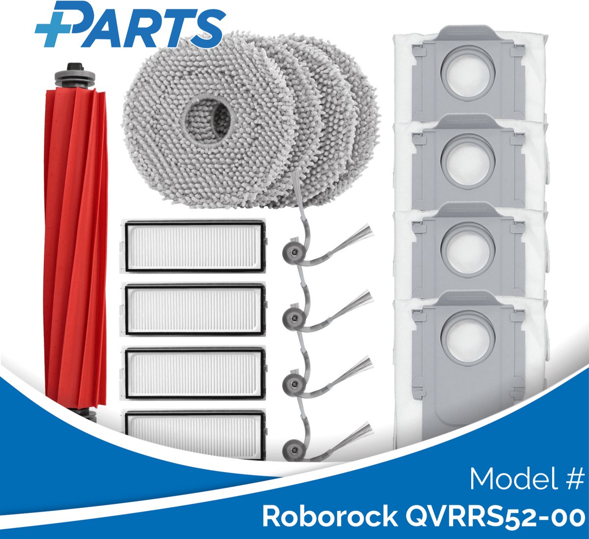 Plus.Parts Roborock QVRRS52-00 Onderhoudsset (Plus.Parts® alternatief voor 8.02.0475) Overig