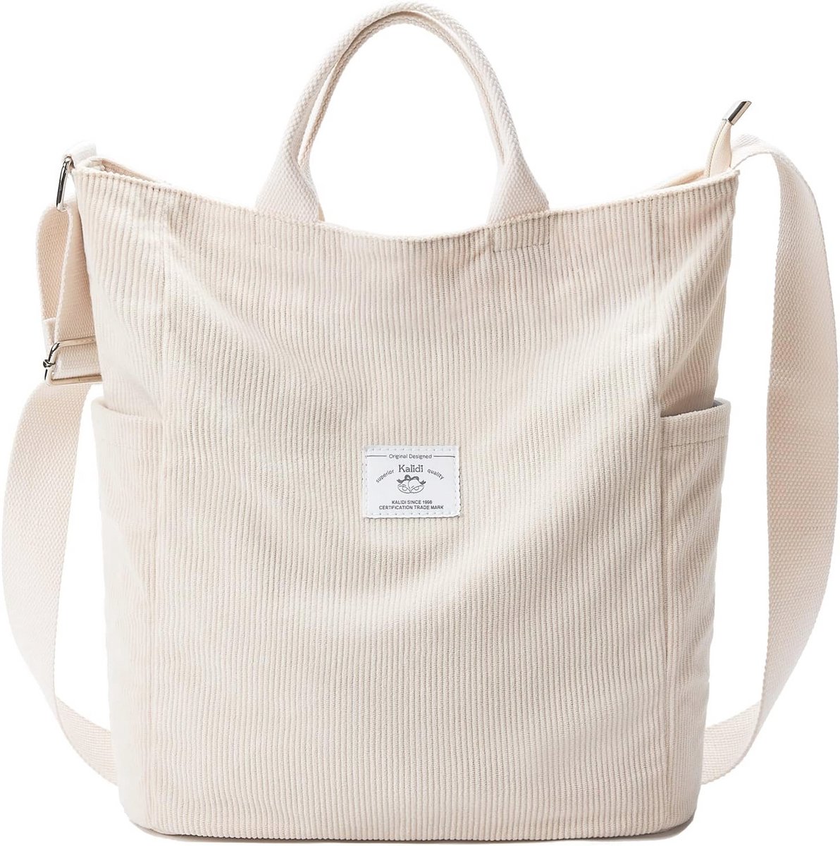 Casual Dameshandtas - Grote Canvas Shopper voor School, Werk en Dagelijks Gebruik