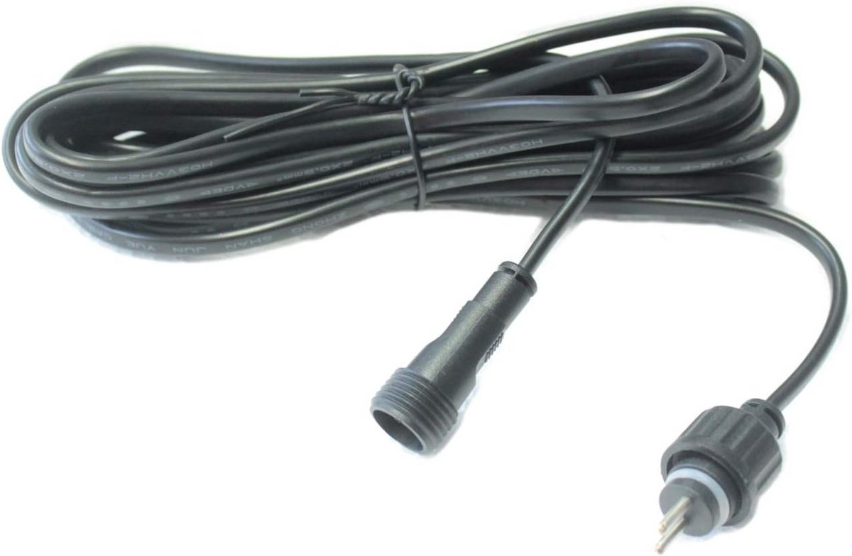 12V verlengkabel IP44 voor fonteinpompen, LED-verlichting en lichtkettingen (10 meter)