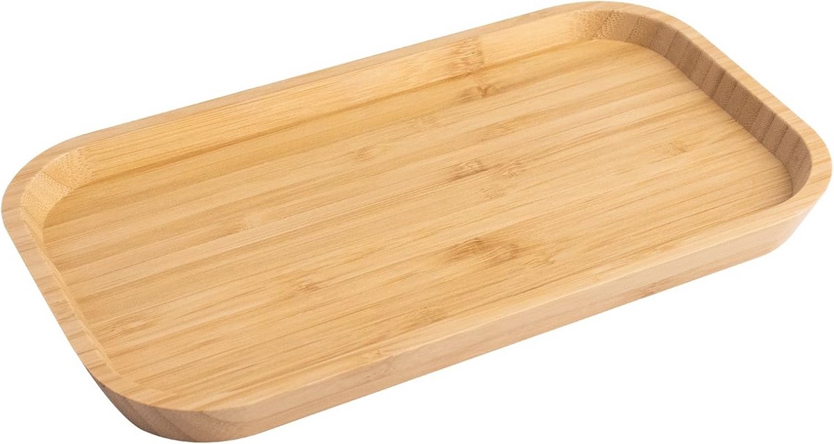 Rechthoekig Bamboe Dienblad 25 x 14 cm - Houten Keuken Accessoire