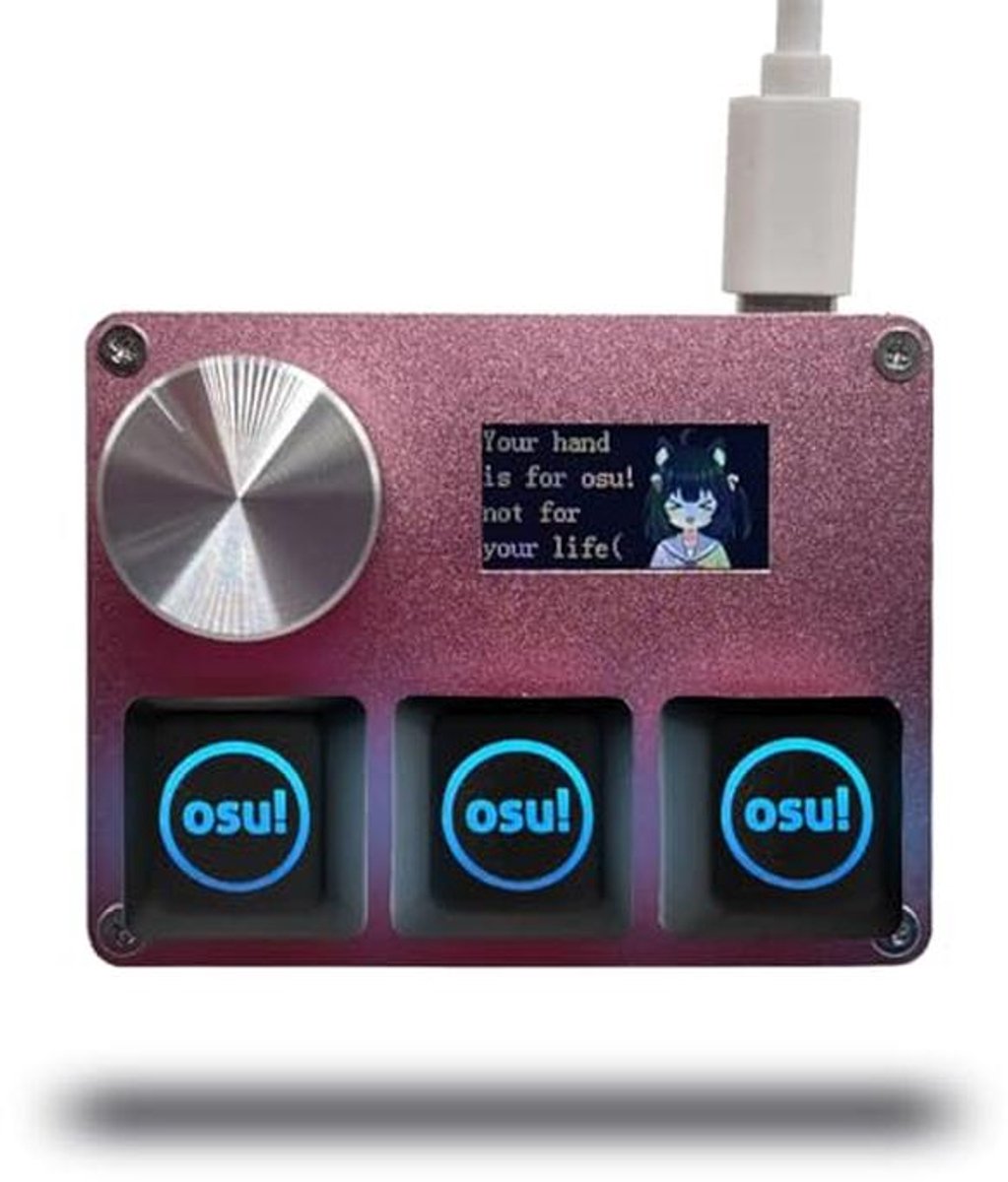 Mini Toetsenbord met Snelle Trigger Magnetische Schakelaars en Aangepast Kleurenscherm