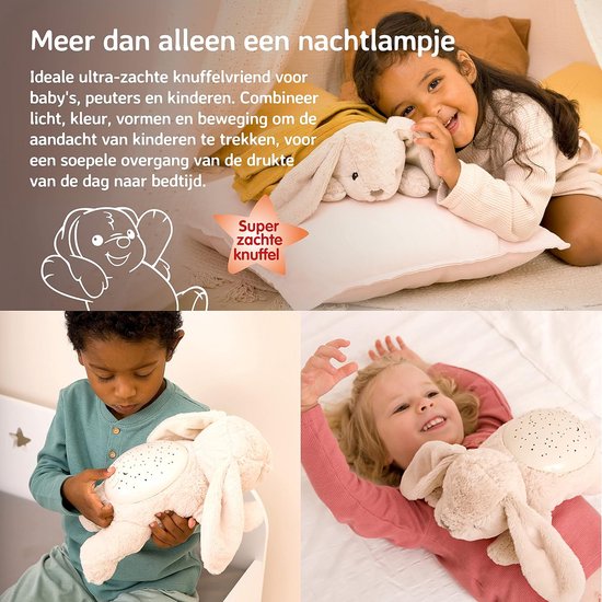 Kalmerend nachtlampje met sterrenprojector voor baby's - Zacht licht in 3 kleuren & 3 sterrenbeelden - Automatische uitschakeling van Merkloos — afbeelding 5