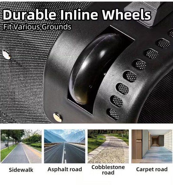 Sac de Voyage Extensible avec Roulettes - Grande Capacité, Roulettes Spinner 360° et Poche Avant – L (55L)