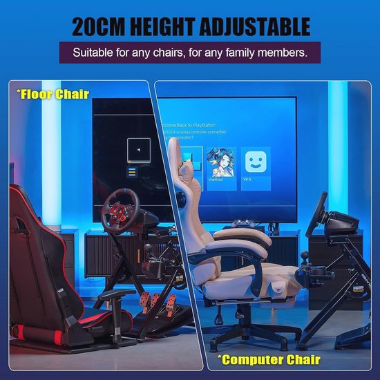 Verstelbare Racing Simulator Stuurstandaard voor G29 G27 G25 G920 van Merkloos — afbeelding 5