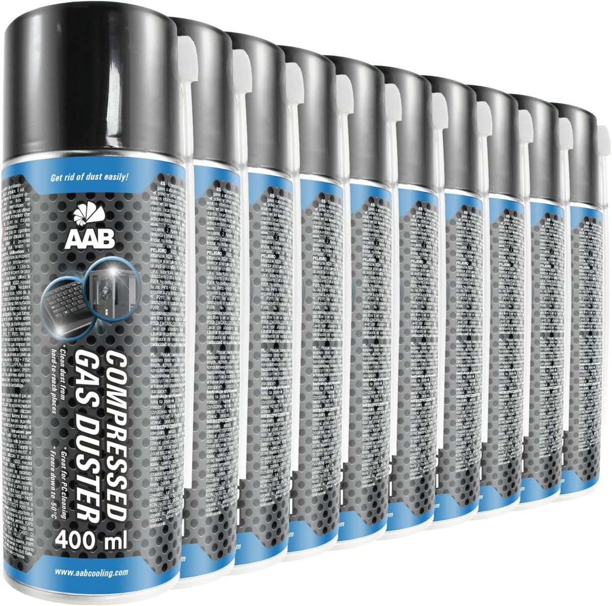 Compressed Gas Duster 400ml - Effectieve Luchtreiniger voor Computer en Apparatuur
