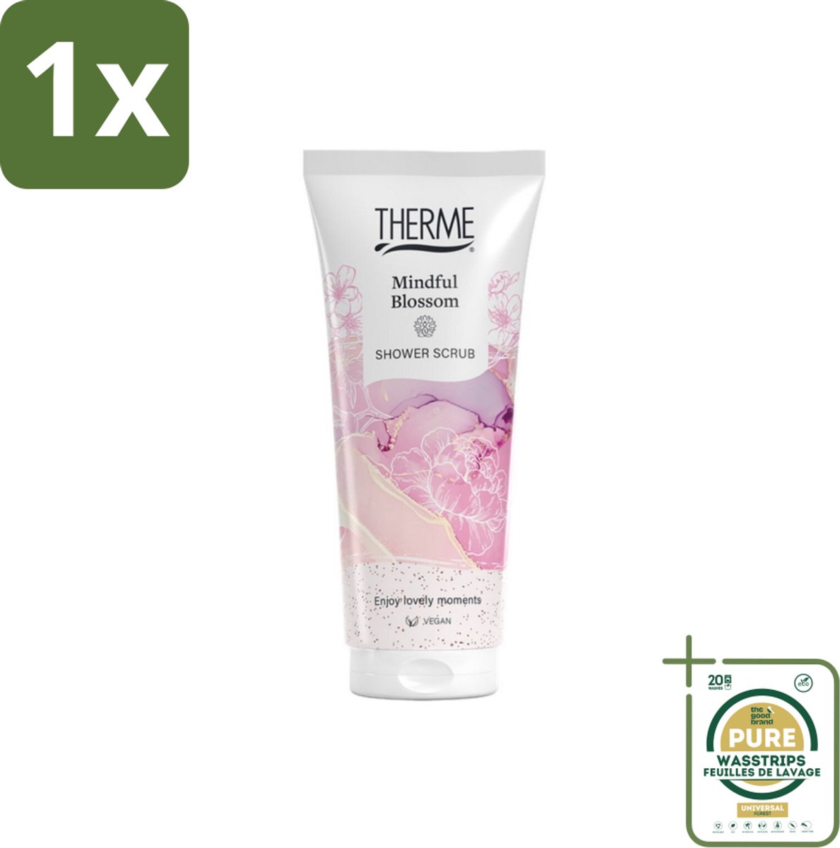 1 x Therme – Douchescrub – Mindful Blossom – 200 ml- Koffiezetapparaat