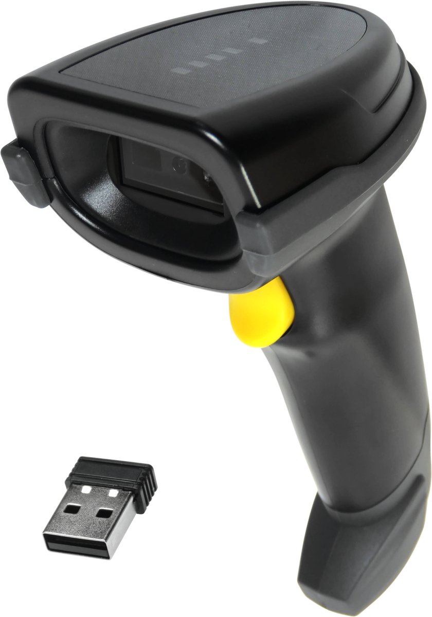 Dparts barcode scanner draadloos - Plug & Play - 2D en QR code - USB handscanner met houder