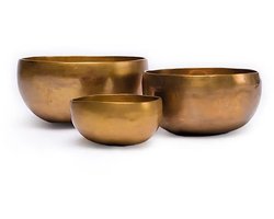 Zentana  Klankschaal Handgemaakt - Premium Hand Gehamerde Klank Schaal - De-Wa - 18cm