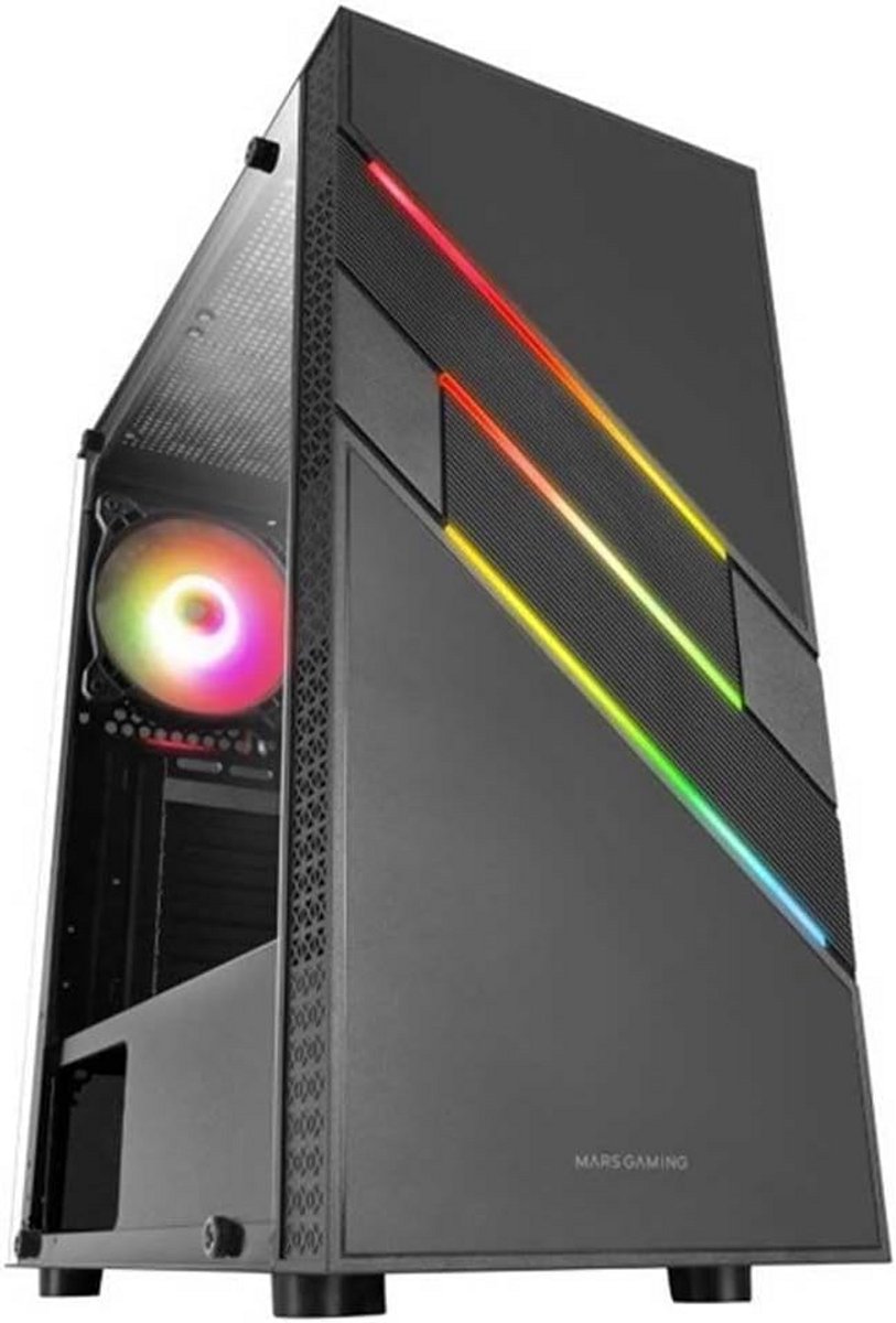 ATX Gaming PC Behuizing met ARGB Verlichting en Tempered Glass