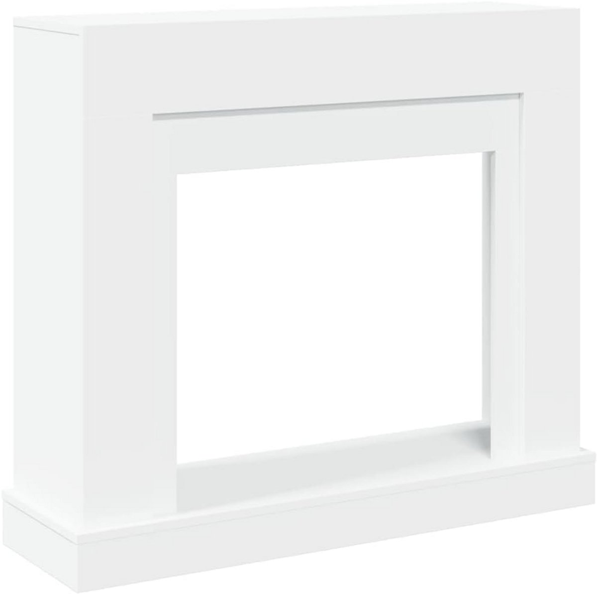 Functionele en decoratieve open haard 100x30x87.5 cm wit