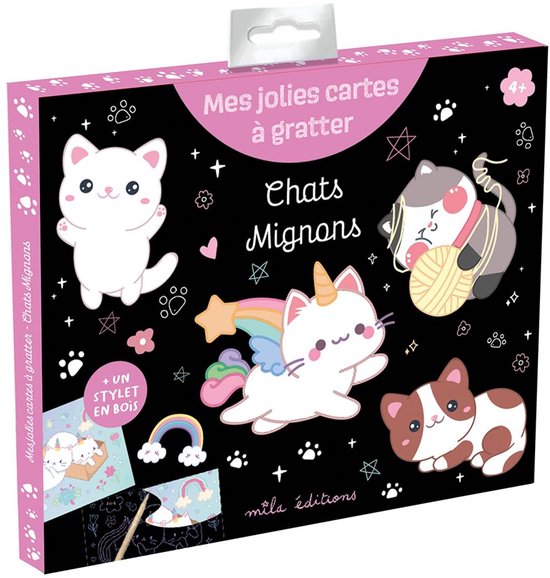 Schattige Kaartjes Voor Katten in De Ruimte Plaatsen. Liefdesverklaring