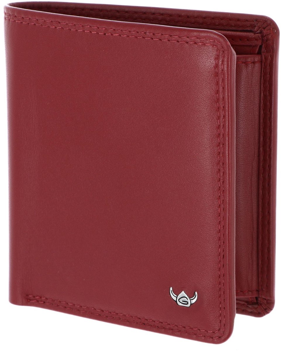 Golden Head Leren portemonnee Polo RFID Protect Scheintasche 1129 Rot donkerrood