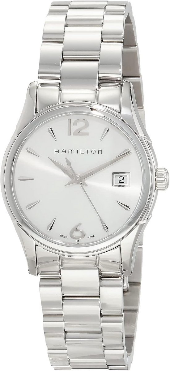 Dames Horloge Analoog Quartz Zilveren Band Zwarte Wijzerplaat