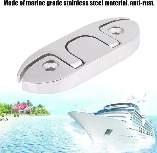 Boot Dock Deck Mooring Rope Cleat: 4 Stuks 100mm/3.9in RVS Boot Dock Deck Mooring