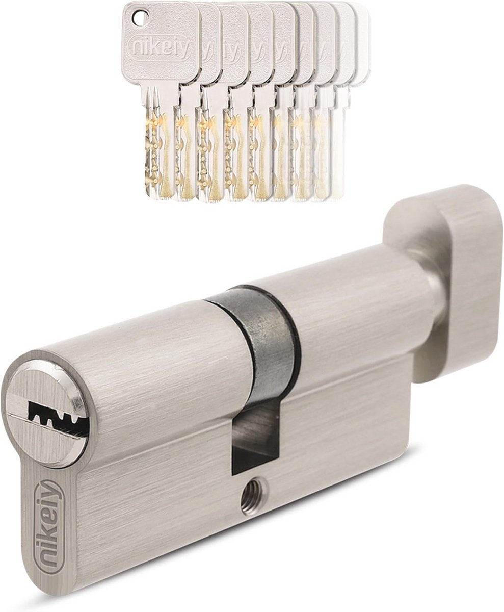 Knopcilinder 35/35 set met 5 sleutels - 70 mm deurslot cilinderslot