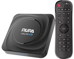 RUPA Android TV Box 11.0, Smart TV Box 8GB RAM 128GB ROM RK3566 Quad-Core CPU BT4.0 HD 3D 8K 2.4G/5.8GHz WiFi HDMI USB 3.0 LAN 1000M Android Box