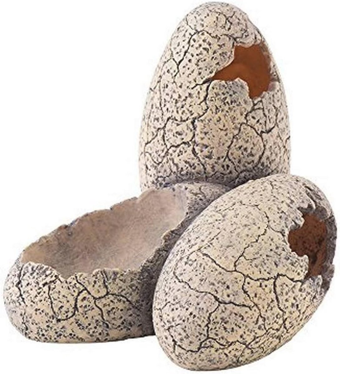 Dino Eieren voor Terrariums - Waterbak en Verstopmogelijkheid voor Reptielen