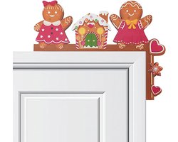 Kerst Deurdecoratie Hout Cornerframe Knippertjes voor Kozijn Binnen