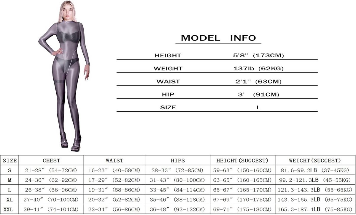 Seamless Dames Bodypak Lange Mouw Glanzende Eendelige Jumpsuit Katoen