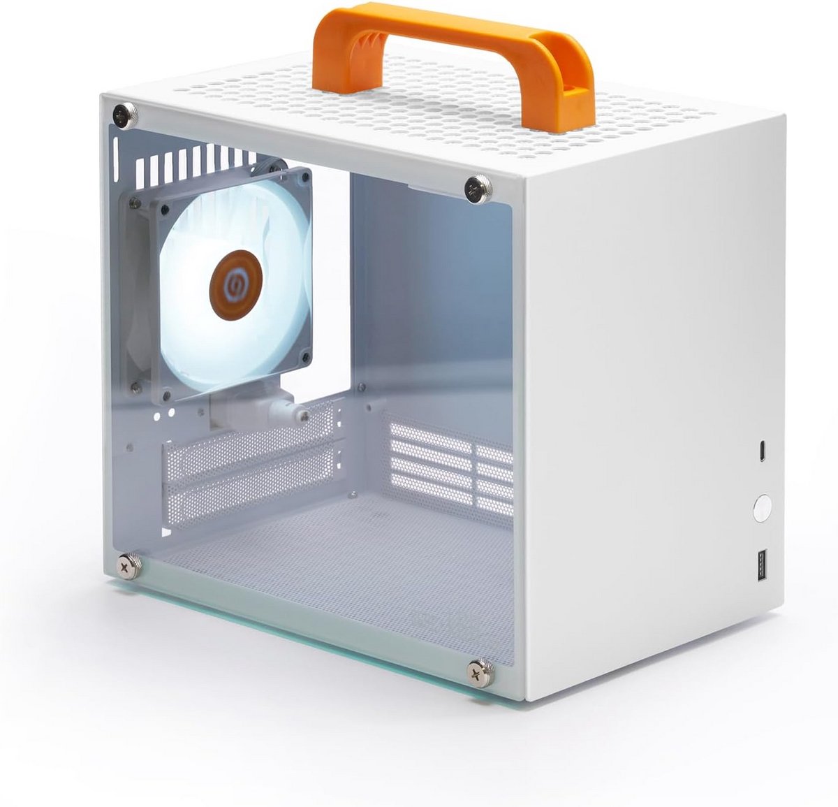 Compact Mini-ITX Gaming Case met Gehard Glas en ARGB Ventilator