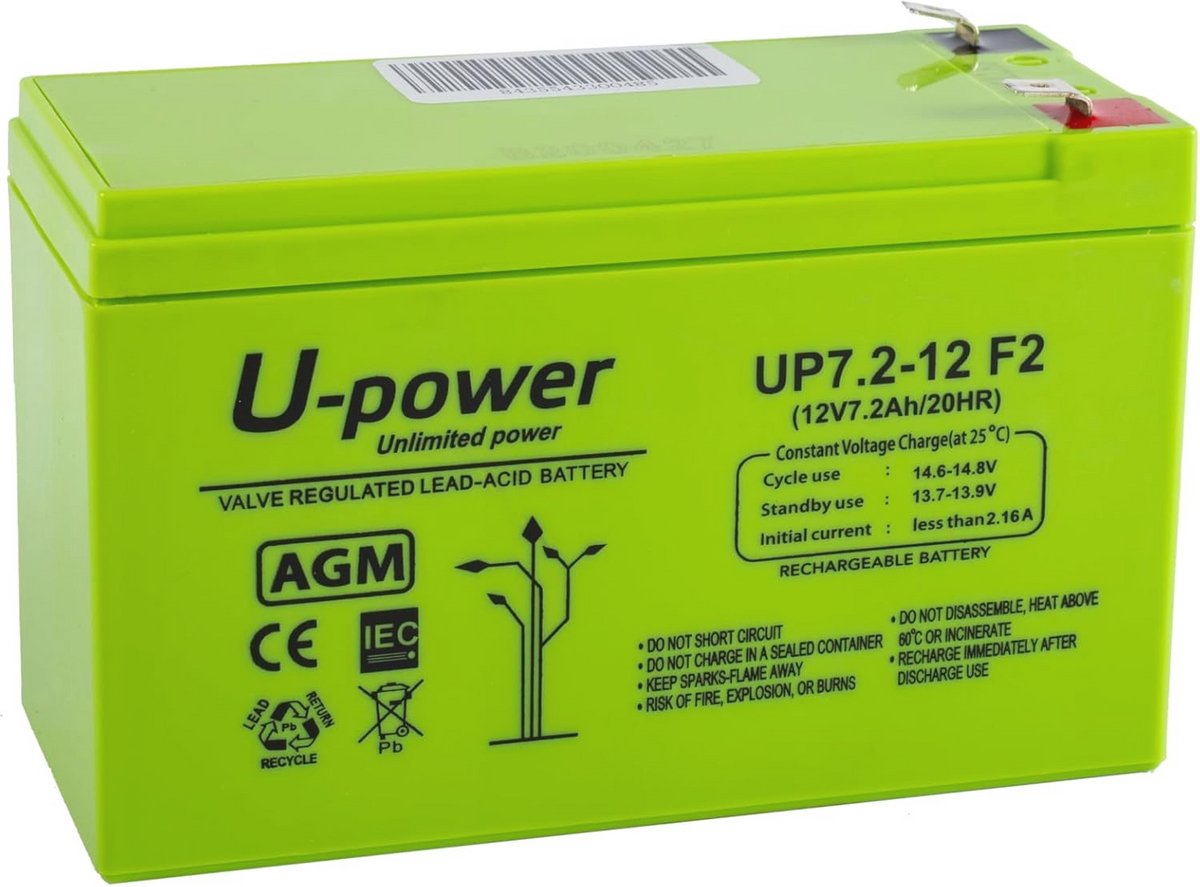 12V AGM-batterij 200Ah - Oplaadbaar en onderhoudsvrij voor alarmen, zonne-energie en meer