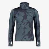 Mountain Peak kinder thermoshirt met rits camouflage - Blauw - Maat 110