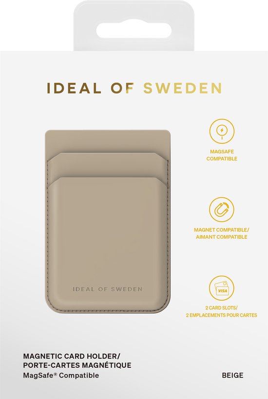 Ideal of Sweden - Magnetische kaarthouder MagSafe Beige
