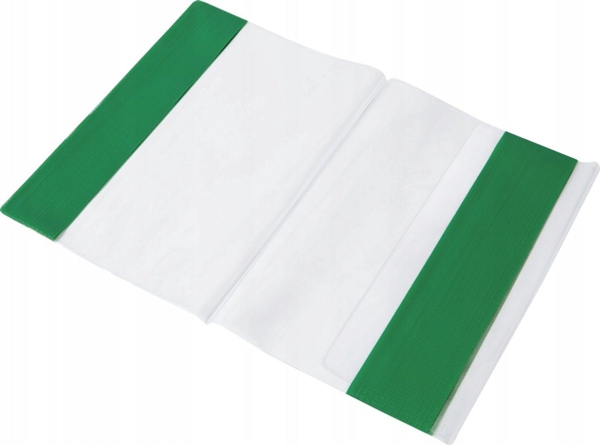 Boekhoezen 268/490 mm - Transparant PVC met Kleurrand (1 Stuk)