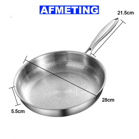 titanium gehamerde pan pro met deksel multifunctionele ultra-duurzame krasbestendige antiaanbakkoekenpannen voor het koken in de keuken 2026 - $67.99