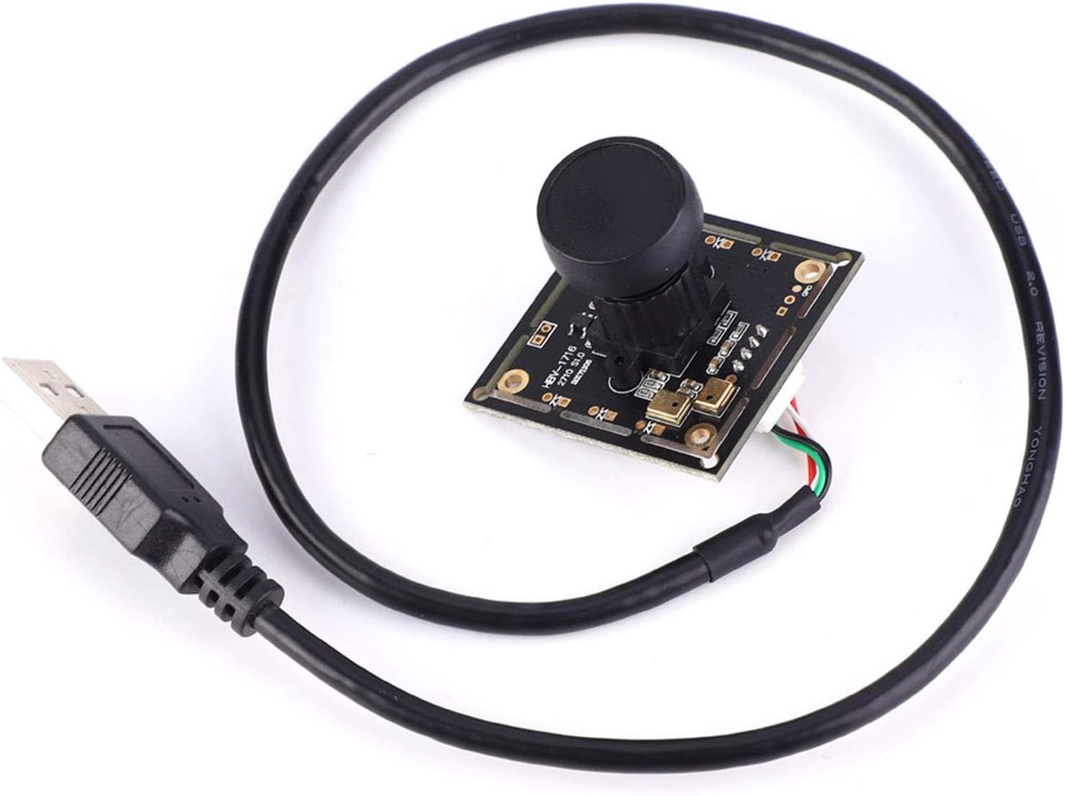 2 Million Pixels - 140° Wide Angle Lens - USB Camera Module - Sync PC - High Speed - 1080P 60fps - Lightburn - Binoculars - Webcam Board - Mini UVC USB2.0 - Engraver - Professionele Camera