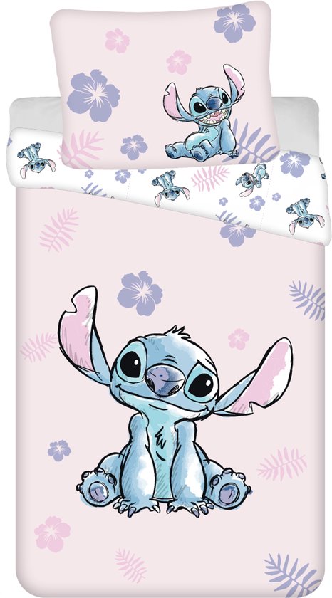 Disney Lilo & Stitch Housse de couette Aloha - Simple - 140 x 200 cm - Katoen