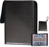Verzamelmap 900 kaarten – 9 pocket – binder map met ritssluiting – 50 pagina’s – Zwart – Geschikt voor Pokemon kaarten
