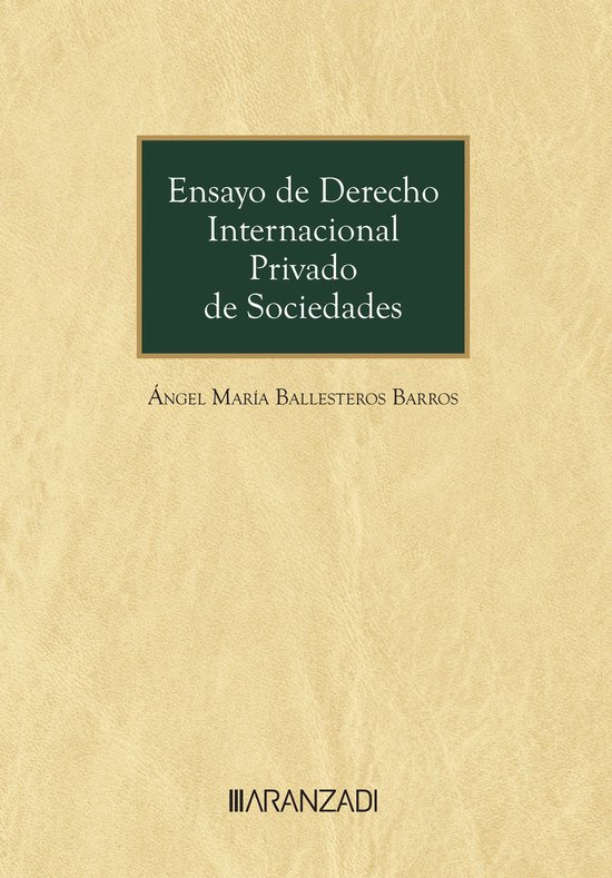 Ensayo de Derecho Internacional Privado de Sociedades - cover