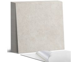 Coloray Plaktegels - Natuursteen textuur Portugese Tegels - 30 cm x 30 cm - Romig Plaktegels - 9 stuks - Vierkant PVC Tegels - Plaktegels Keuken - Zelfklevende Vloertegels - Vinyl Tegels - Zelfklevende Tegels