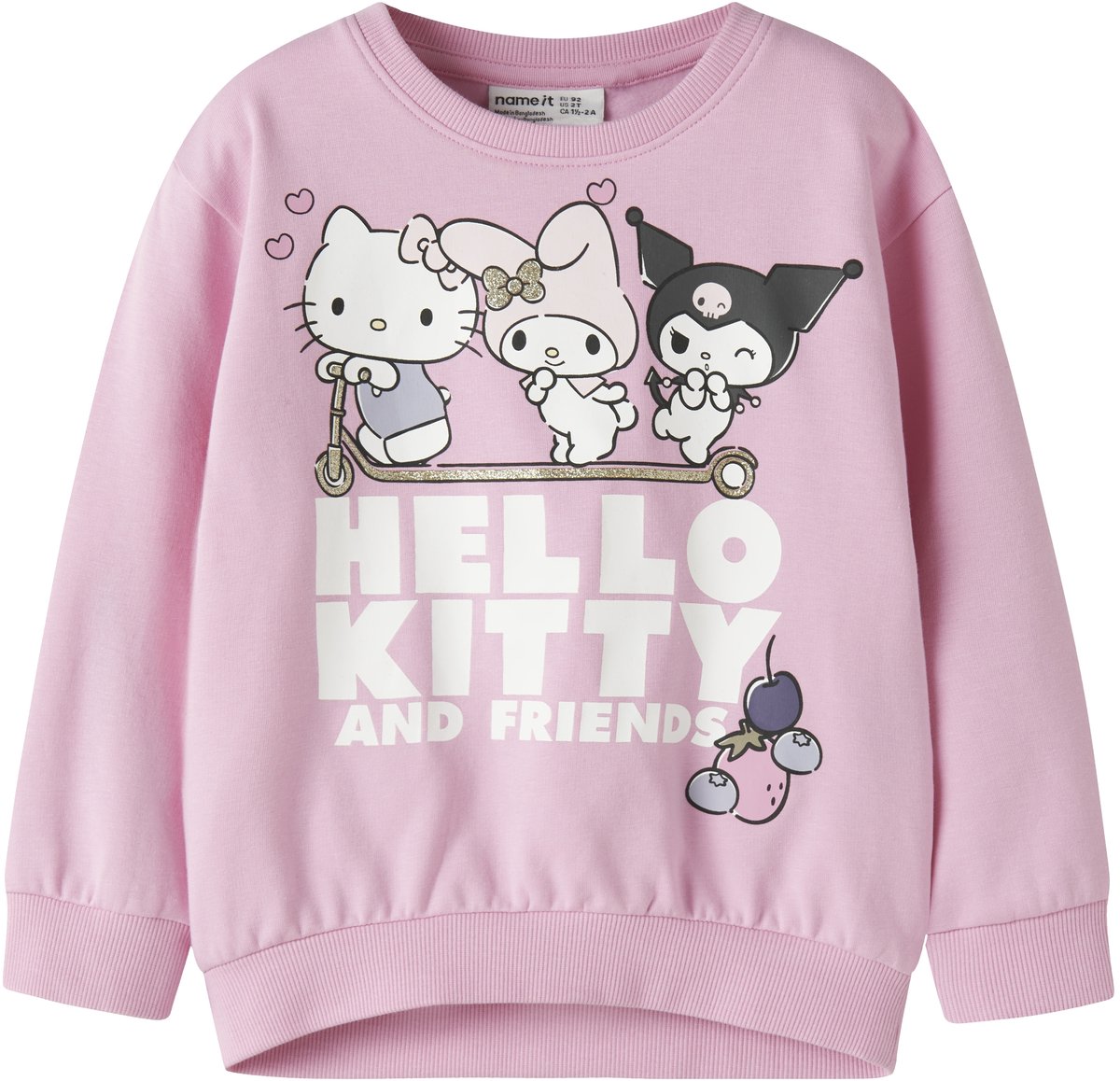 NAME IT - NMFABARA HELLOK NREG SWEAT BRU NOOS SKY - Meisjes - Sweaters