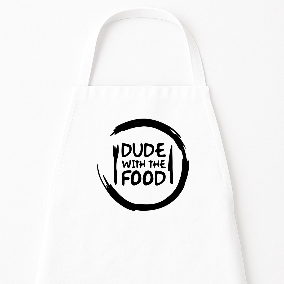 Keukenschort "Dude with the Food" | Kerstcadeau & Sinterklaascadeau voor Hem
