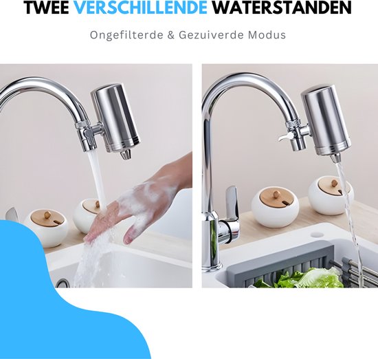 Filtre à eau pour robinet Truskore - Adoucisseur d'eau - Détartrant - Purificateur d'eau - Robinet - Filtre inclus