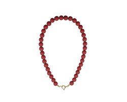 Beady Babe Charm Ketting | Acryl & RVS (verkleurt niet) Rood | Snelle levering | Yehwang | Beste cadeau voor haar | Kerst | Sinterklaas