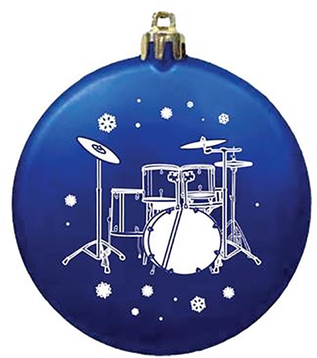 Music Gifts - Kerstversiering: drumstel - Satijnen textuur - Verschillende kleuren