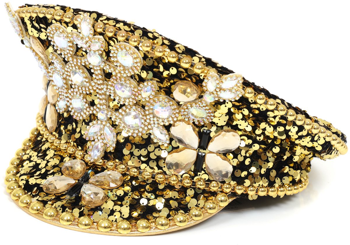 Pet Vlinder Goud Luxe - Met Steentjes en Pailletten